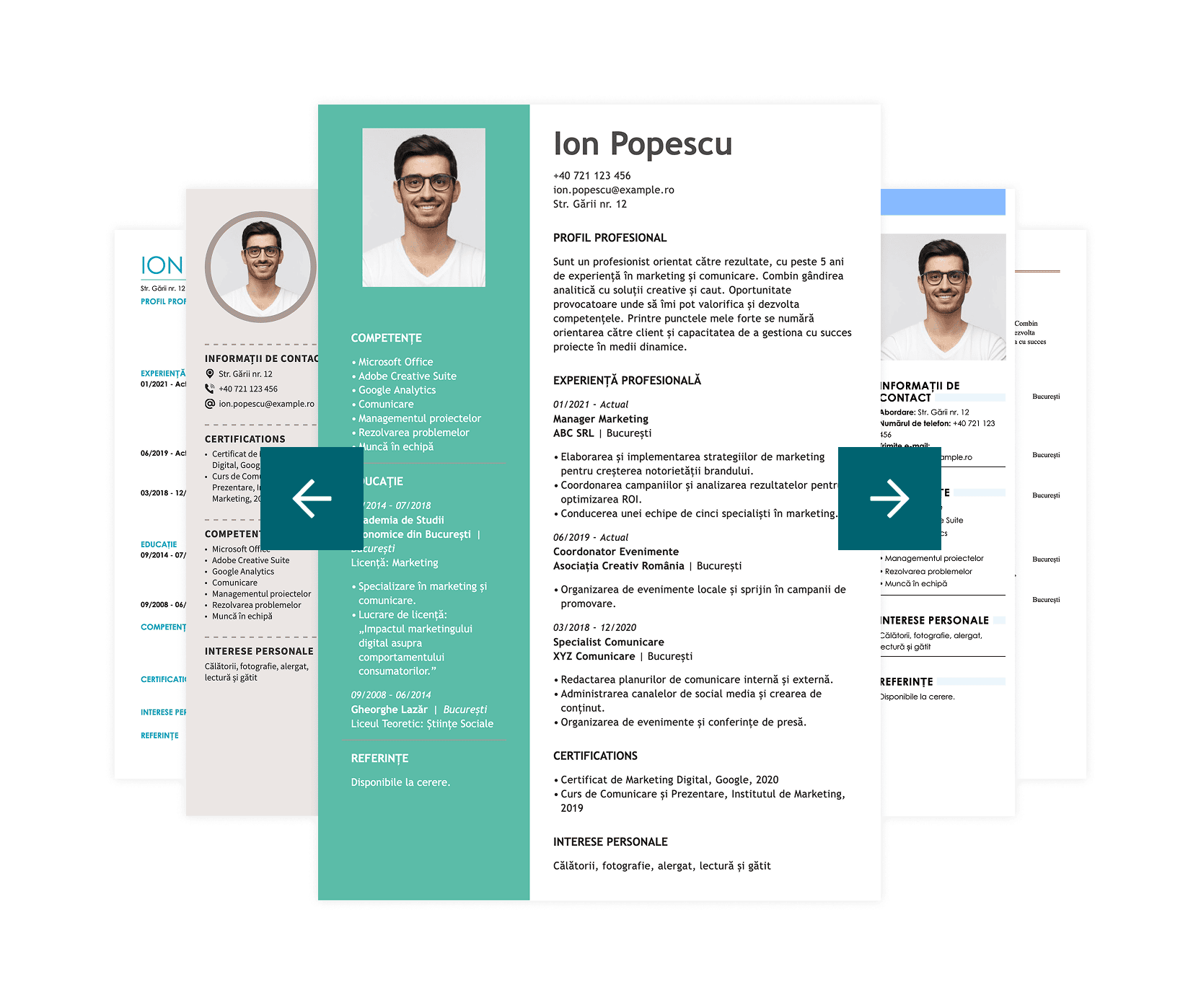 Easy-to-use CV builder