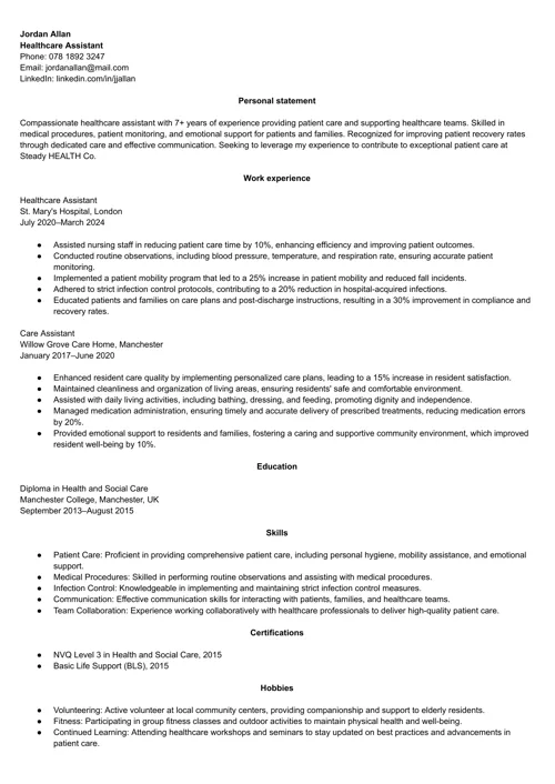 Exemplu de CV prietenos cu ATS