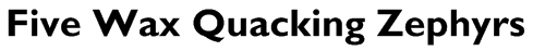 Fontul Gill Sans îngroșat