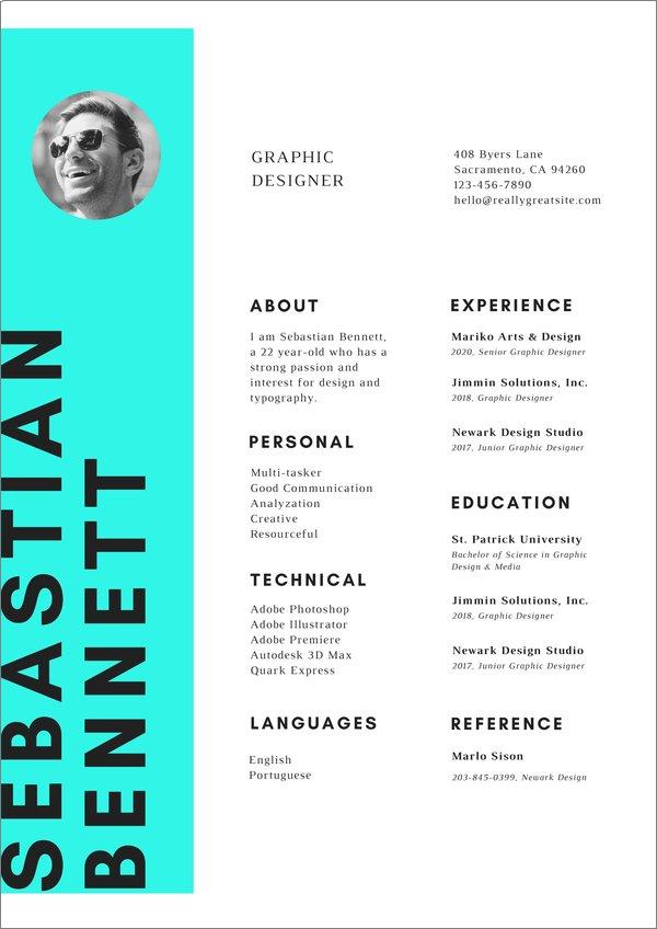 CV-ul Canva