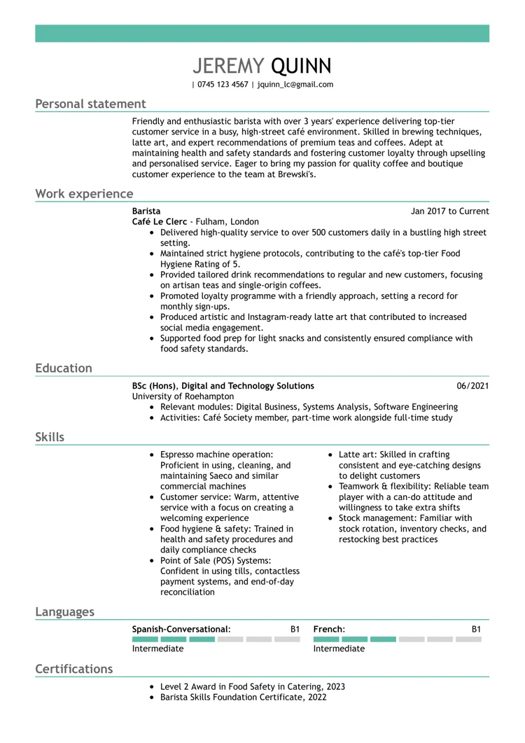 Model de CV