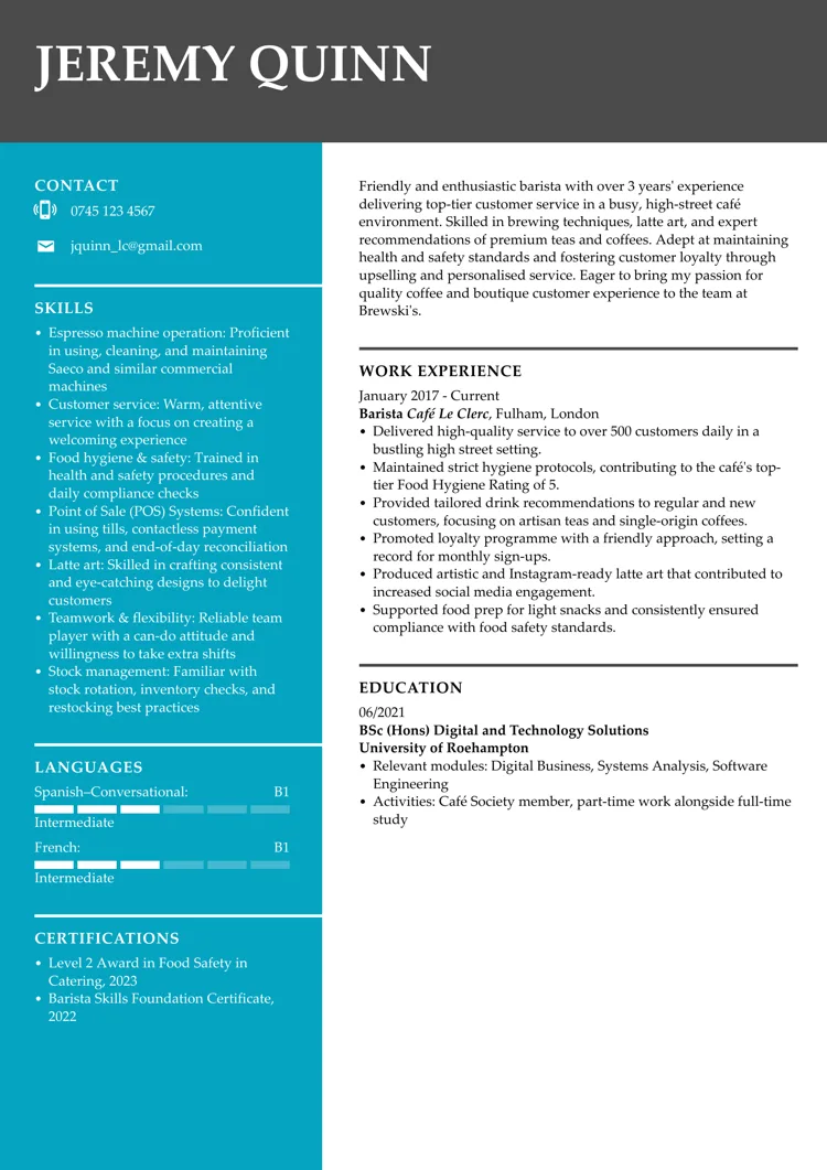 Model de CV