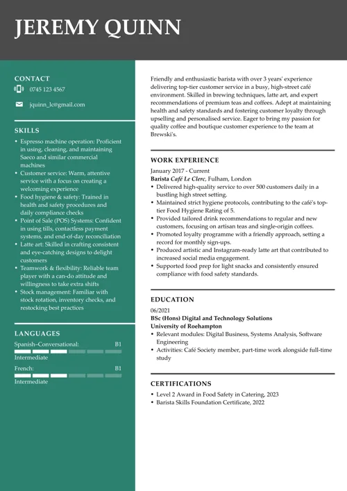 Model de CV
