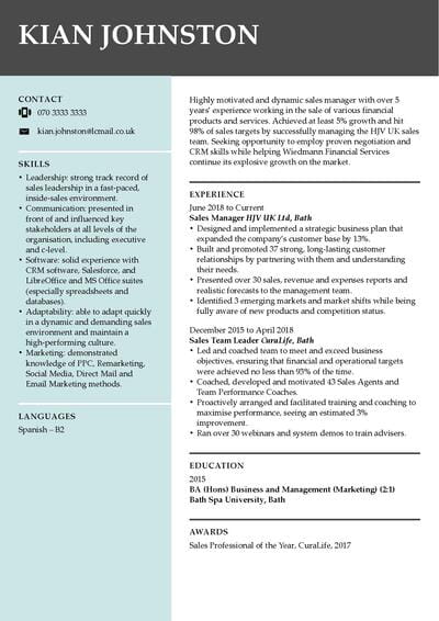 schiță CV
