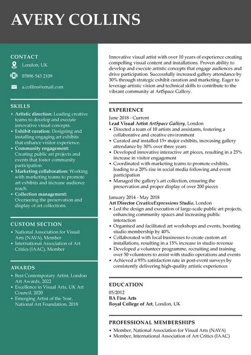 Model de CV