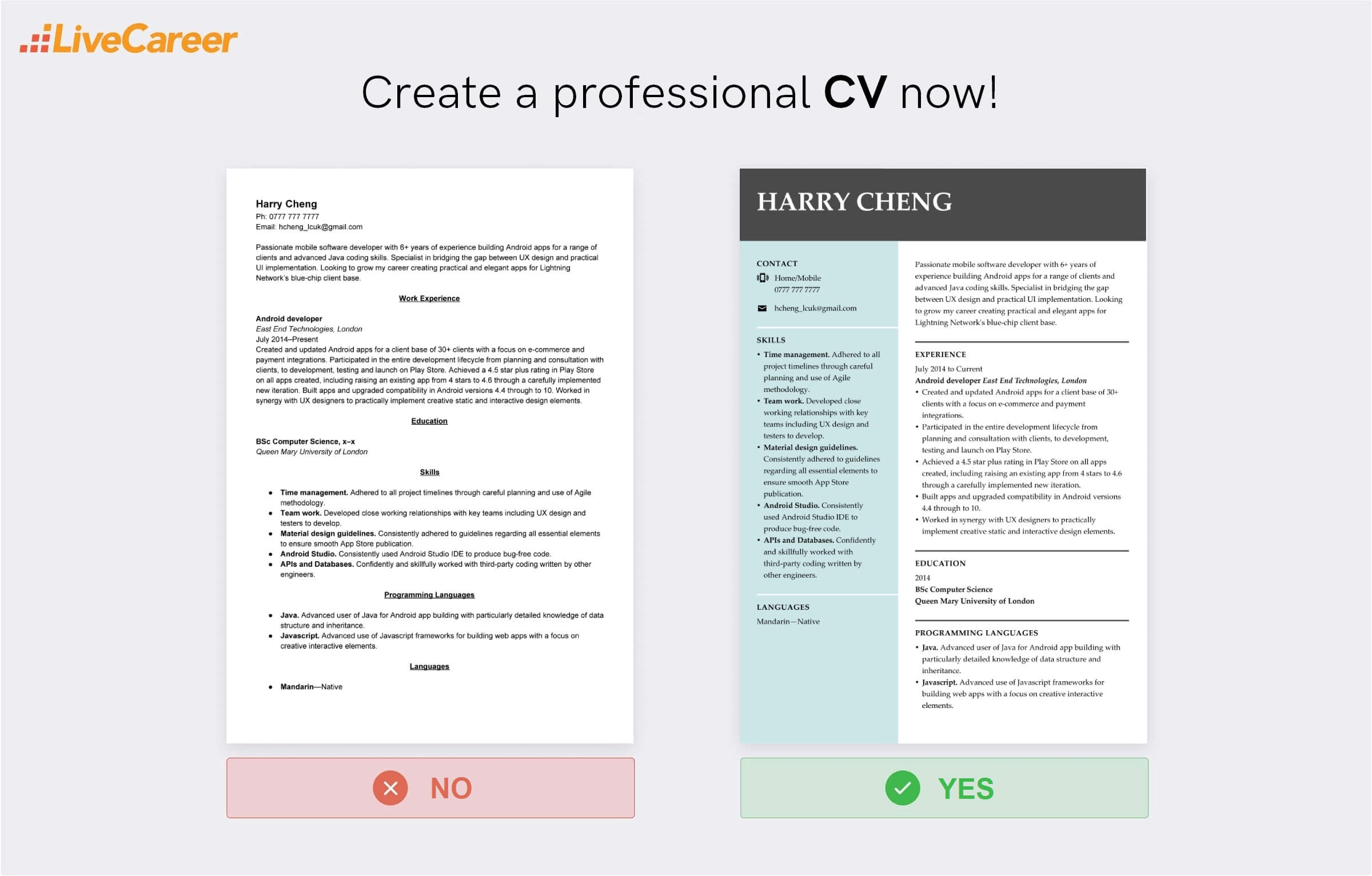 competențe IT într-un CV
