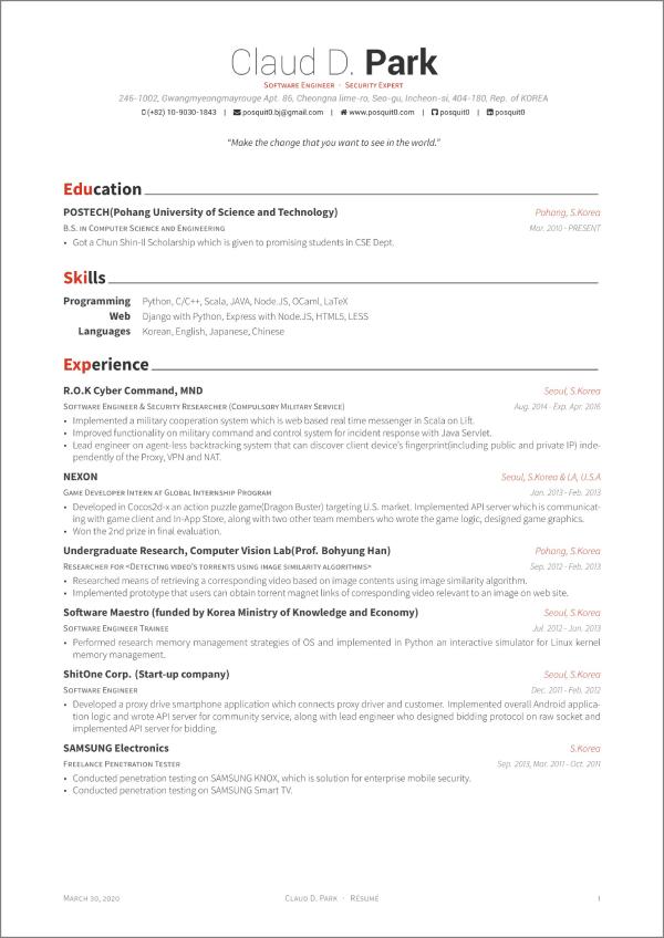 șablon CV latex