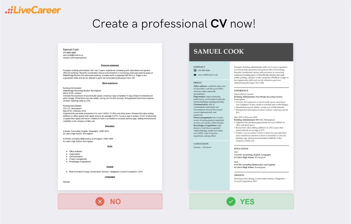 date personale într-un exemplu de CV