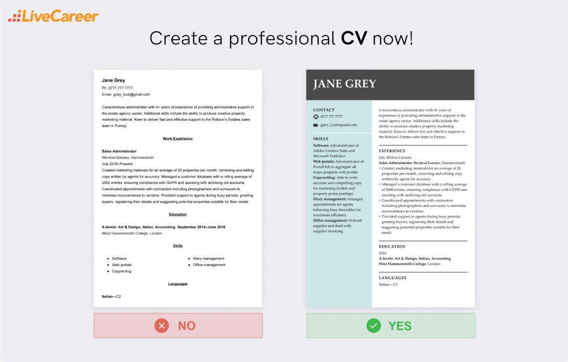 exemple de CV-uri vizuale
