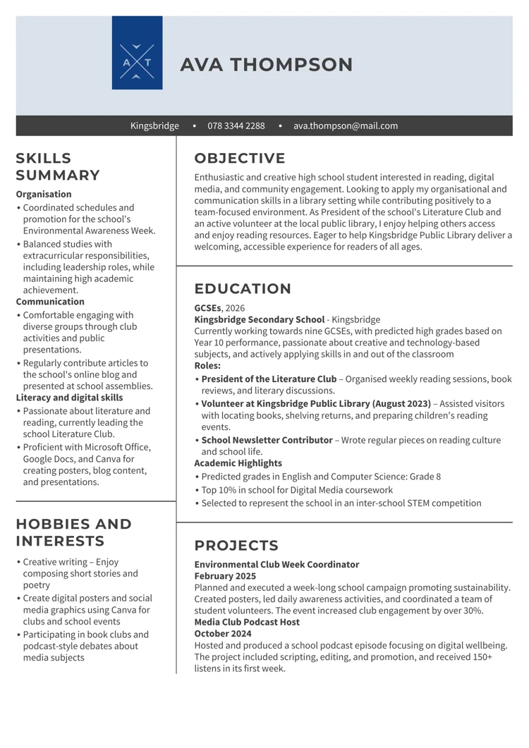 Cum ar trebui să arate un CV pentru candidații de nivel mediu - exemplu